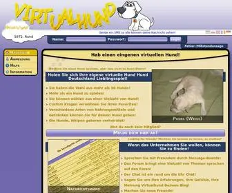 Virtualhund.com(Hab einen eingenen virtuellen Hund) Screenshot