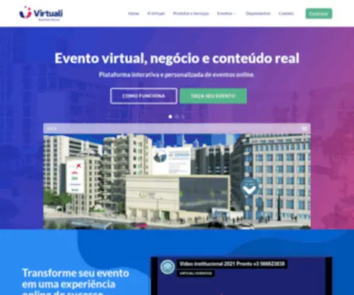 Virtualieventos.com.br(Eventos online) Screenshot