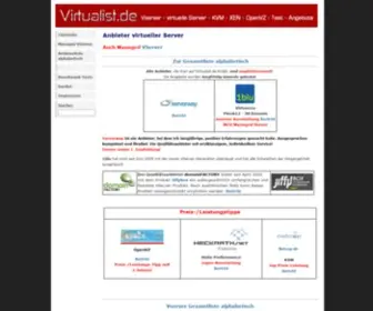 Virtualist.de(Startseite) Screenshot