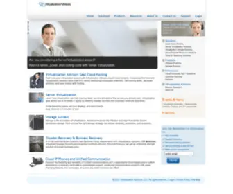 Virtualizationadvisors.com(Use Server Virtualization & VMware vSphere to Cut IT Spending) Screenshot