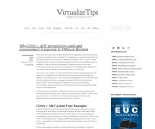 Virtualizetips.com(Virtualization Tips) Screenshot
