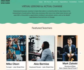 Virtuallessonsforactualchange.com(Virtual Lessons for Actual Change) Screenshot