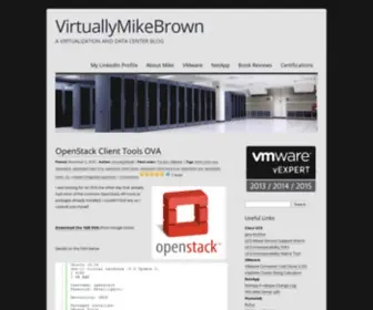 Virtuallymikebrown.com(A VIRTUALIZATION AND DATA CENTER BLOG) Screenshot