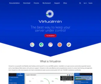 Virtualmin.com(Open Source Web Hosting Control Panel) Screenshot