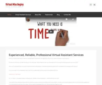 Virtualmissbegley.com(Virtual Assistant Services) Screenshot