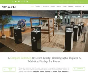 Virtualongroup.com(3D Holographic Displays) Screenshot