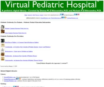 Virtualpediatrichospital.org(Virtual Pediatric Hospital) Screenshot
