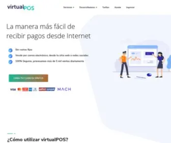 Virtualpos.cl(La manera más fácil de recibir pagos desde Internet) Screenshot