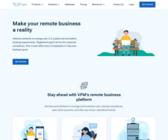 Virtualpostmail.com(Virtual Mailbox and Physical Address Solutions) Screenshot