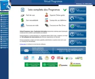 Virtualprogramas.com.br(Virtual Programas Ltda e FpqSystem Informática) Screenshot