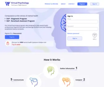 Virtualpsychology.com(Rorschach Assistance Program) Screenshot