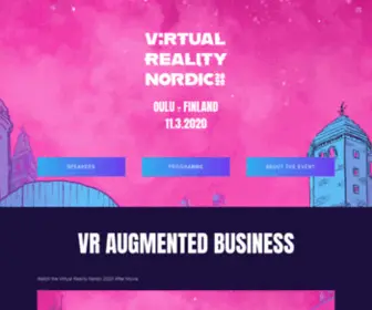 Virtualrealitynordic.com(Virtual Reality Nordic#VRN2020) Screenshot