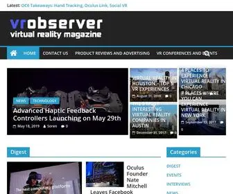 Virtualrealityobserver.com(Virtual Reality (VR) News) Screenshot