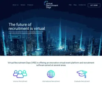 Virtualrecruitmentdays.com(Virtual Event Platform) Screenshot