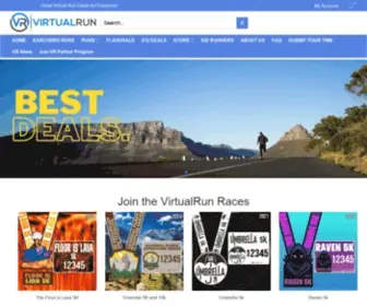 Virtualrun.com(The Worlds Largest Virtual Running Marketplace) Screenshot