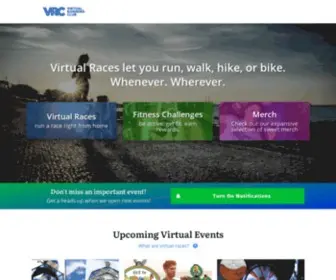 Virtualrunningclub.com(The Original Virtual Race Company) Screenshot