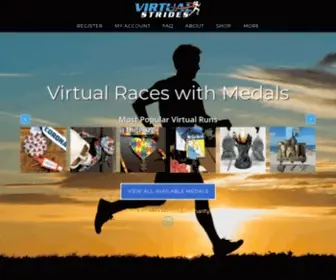 Virtualstrides.com(Virtual Races with Medals for Charity) Screenshot