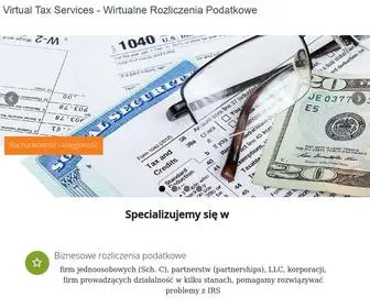 Virtualtaxservices.com(Polski Agent Podatki PA NY NJ CT) Screenshot