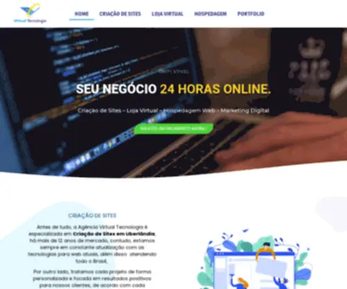 Virtualtecnologia.com.br(Criação de Sites em Uberlândia MG) Screenshot