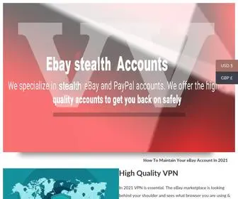 Virtualvorld.com(High quality stealth ebay and paypal/ Fb accounts) Screenshot