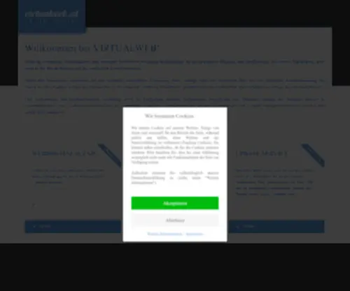 Virtualweb.at(Willkommen bei VIRTUALWEB) Screenshot