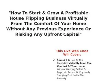 Virtualwholesaleclass.com(Free Real Estate Training) Screenshot