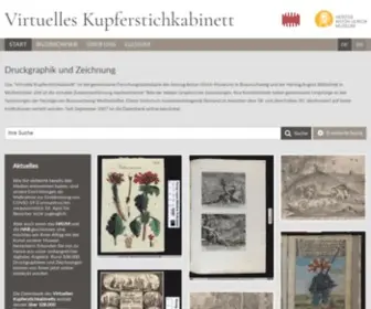 Virtuelles-Kupferstichkabinett.de(Virtuelles Kupferstichkabinett) Screenshot