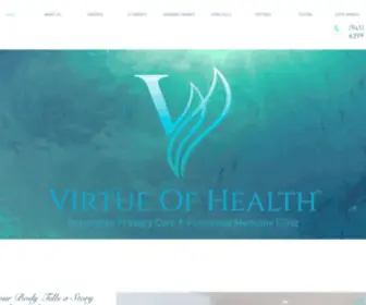 Virtueofhealth.com(Virtue of Health) Screenshot