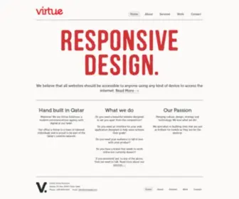 Virtueqatar.com(Web Design agency in Doha) Screenshot