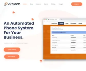 Virtuivr.com(All In 1 IVR Platform For Your Business) Screenshot