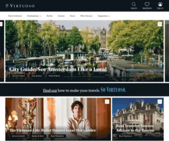 Virtuoso.com(World's Best Luxury Travel Advisors and Hotels) Screenshot