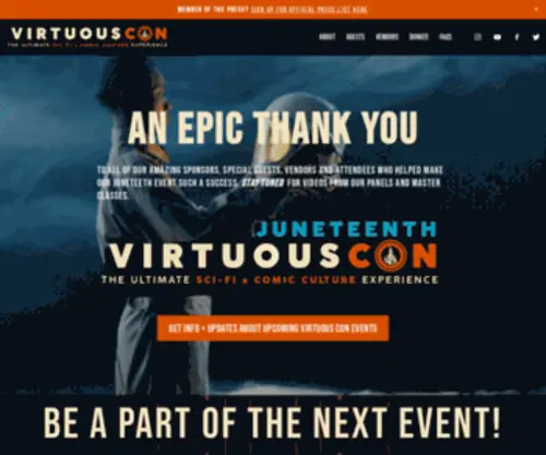 Virtuouscon.com(VirtuousCon 2021) Screenshot