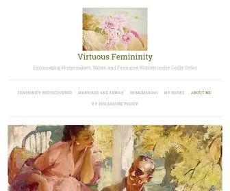 Virtuousfemininity.com(Virtuous Femininity) Screenshot