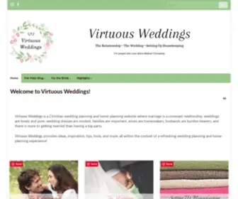 Virtuousweddings.com(Virtuous Weddings ~ A Bible) Screenshot