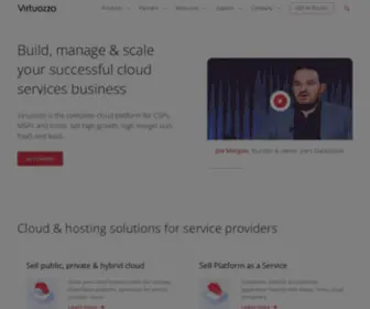Virtuozzo.com(The leading cloud platform for CSPs MSPs & hosts) Screenshot