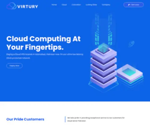 Virtury.com(Cloud Servers & Bare Metal) Screenshot