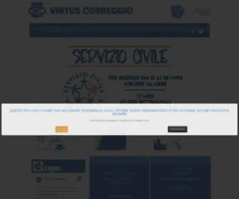 Virtuscorreggio.it(Virtus Correggio) Screenshot