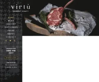 Virtuscottsdale.com(Virtu Restaurant) Screenshot