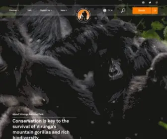 Virunga.org(Virunga National Park) Screenshot