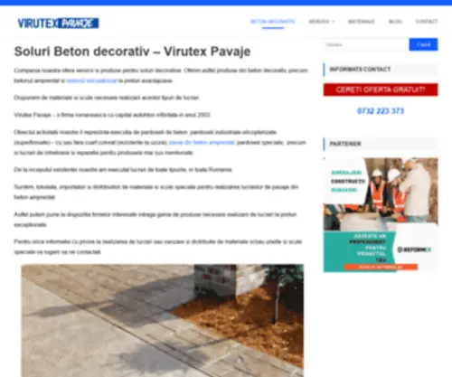 Virutexpavaje.ro(Beton decorativ) Screenshot