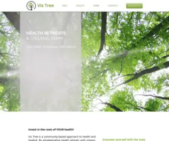 Vis-Tree.com(Ottawa health retreats and certified organic permaculture farm located in North Gower (South Ottawa)) Screenshot