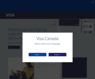 Visa.ca(Leading Global Payment Solutions) Screenshot