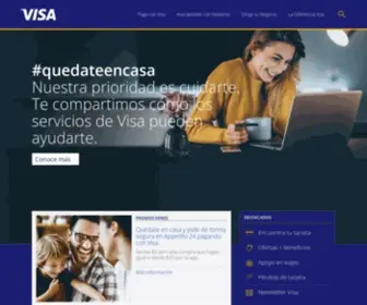 Visa.com.pa(Sitio Oficial de Visa) Screenshot