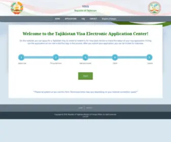 Visa.gov.tj(Tajikistan visa) Screenshot
