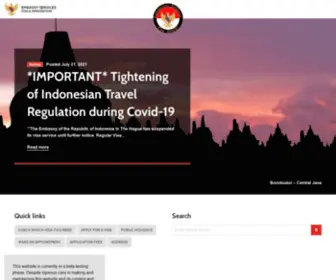 Visa4Indonesia.nl(VISA for INDONESIA) Screenshot