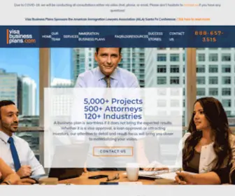Visabusinessplans.com(Immigration Business Plans) Screenshot