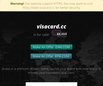 Visacard.cc(Buy to gain competitive advantage for business) Screenshot