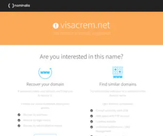 Visacrem.net(Create an Ecommerce Website and Sell Online) Screenshot