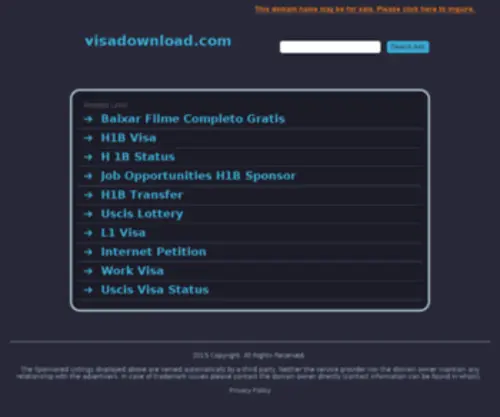 Visadownload.com(Visadownload) Screenshot