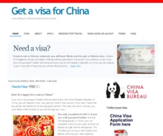 Visaforchina.org.uk(Visa For China) Screenshot